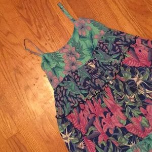 Tropical Floral Girls Dress, RainbowJo